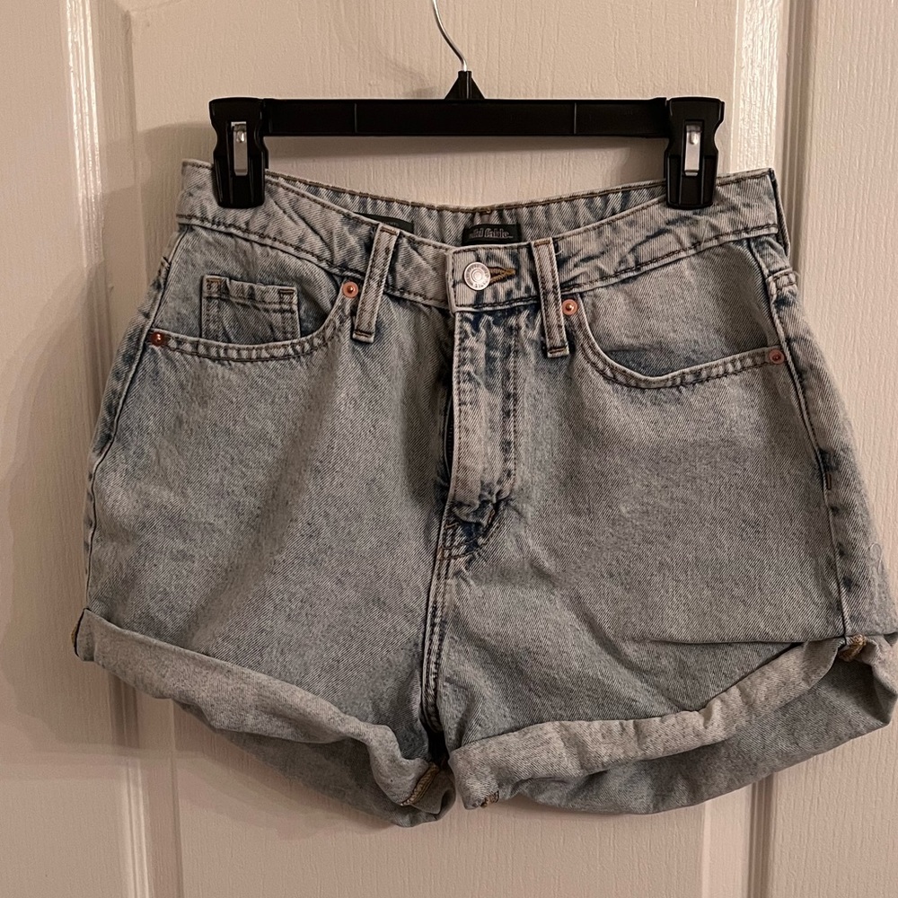 Wild Fable High Waist Denim Shorts - Light Blue